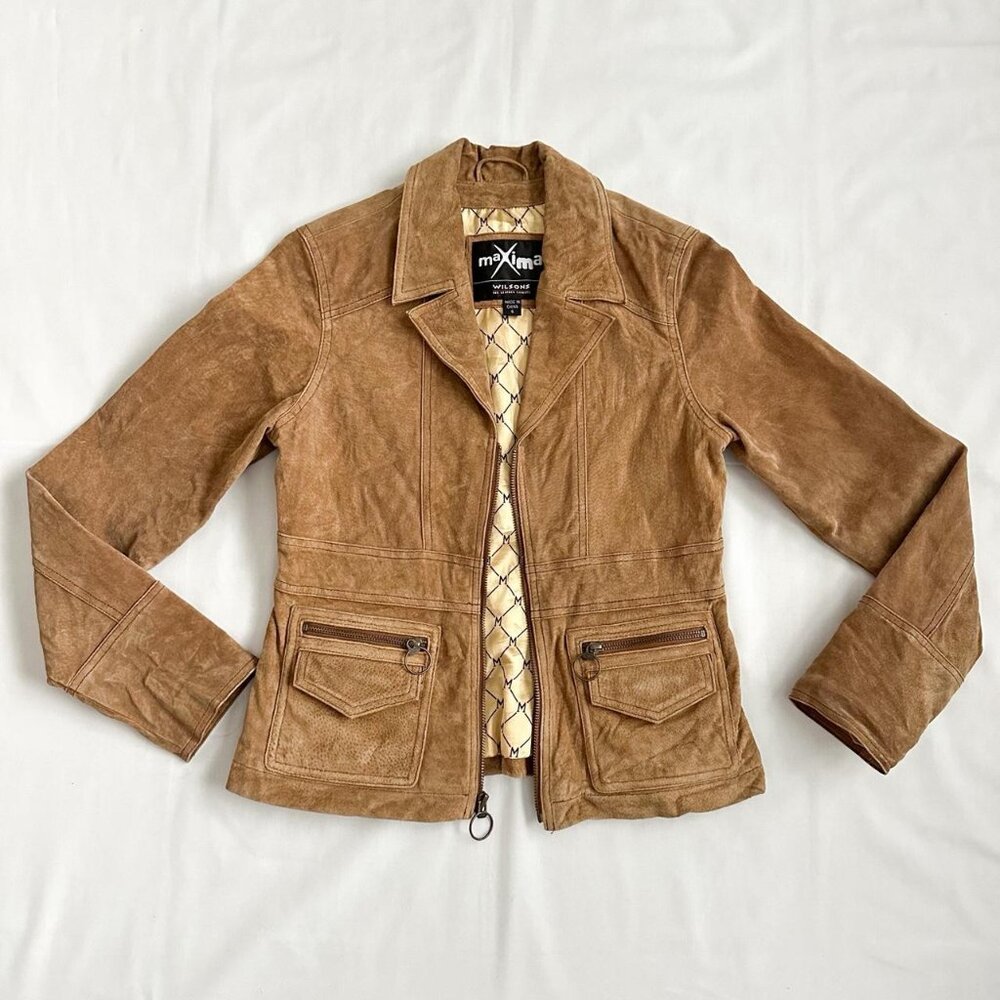 American Vintage Women's Brown and Tan Jacket